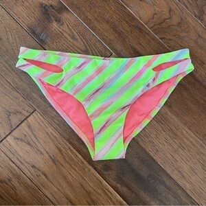 L*Space Estella Striated Stripes Bikini Bottom